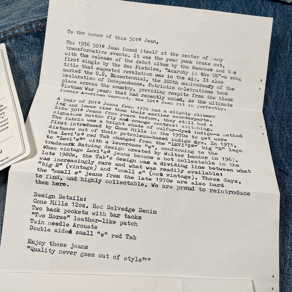 Levi's Vintage Clothing × LVC 501 Selvedge 1976 - Picture 14 of 14